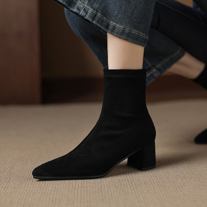 Odette Genuine Suede Boots