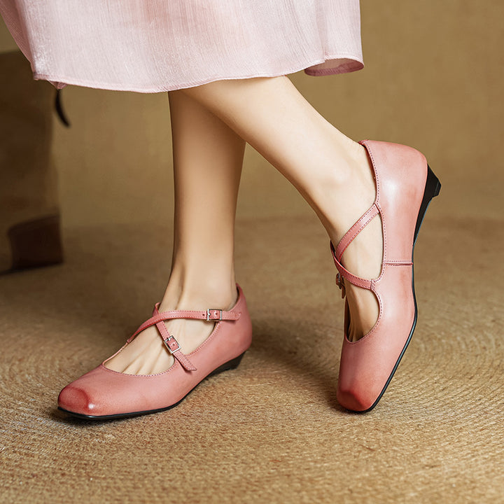 Iria Genuine Leather Flats