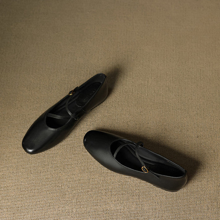 Valla Genuine Leather Flats