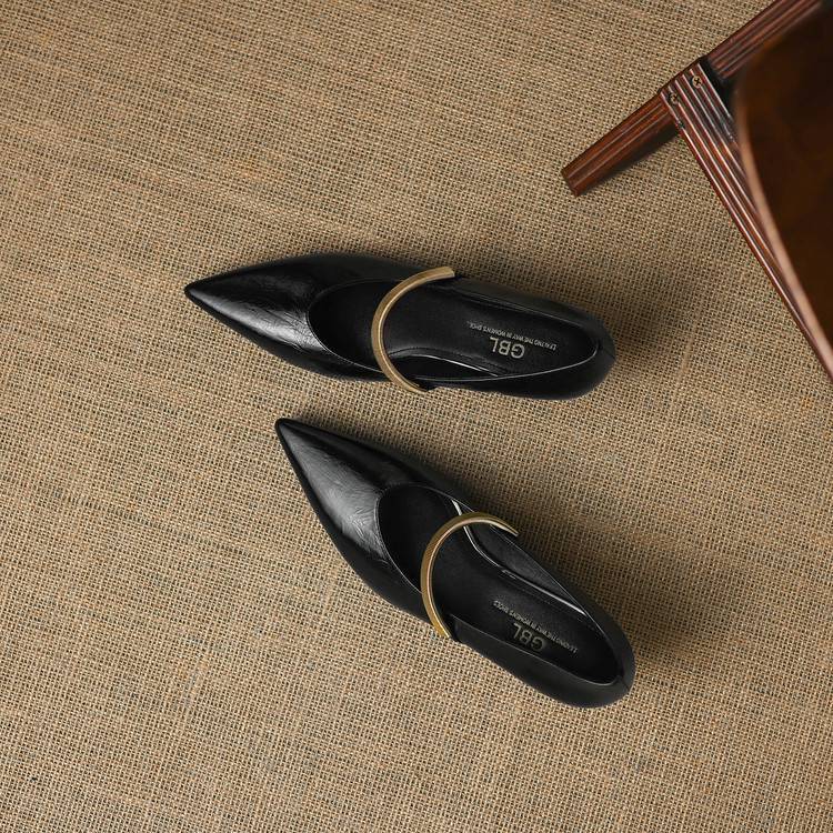 Norah Genuine Leather Heels