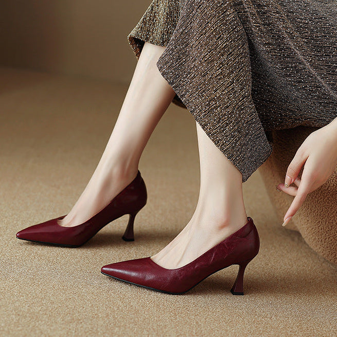 Aurel Genuine Leather Heels