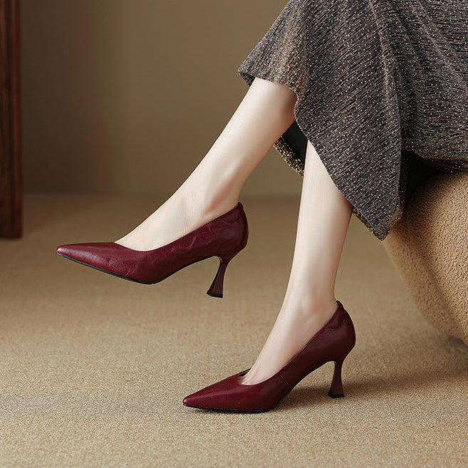 Aurel Genuine Leather Heels