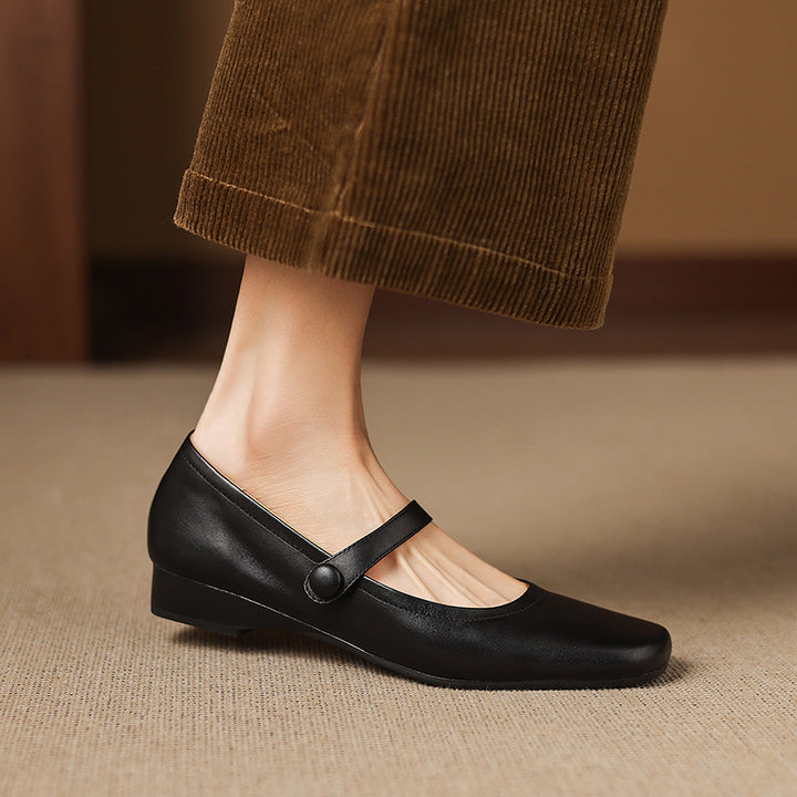 Orelia Genuine Leather Flats