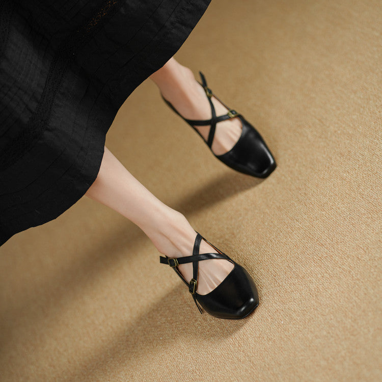 Auri Genuine Leather Heels