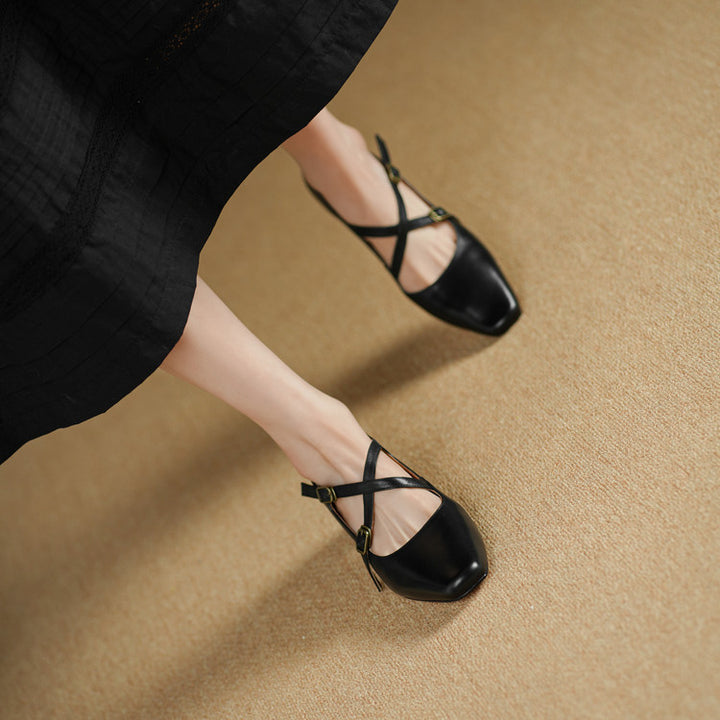 Auri Genuine Leather Heels