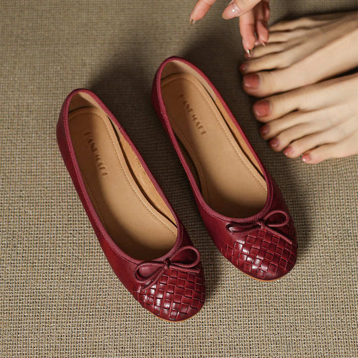 Vara Genuine Leather Flats