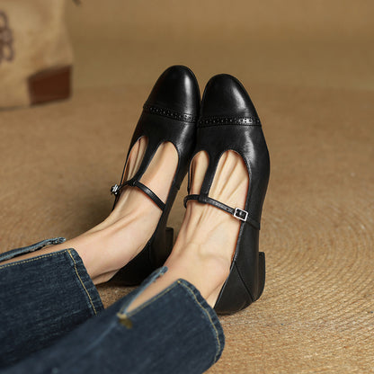 Jasmine Genuine Leather Flats