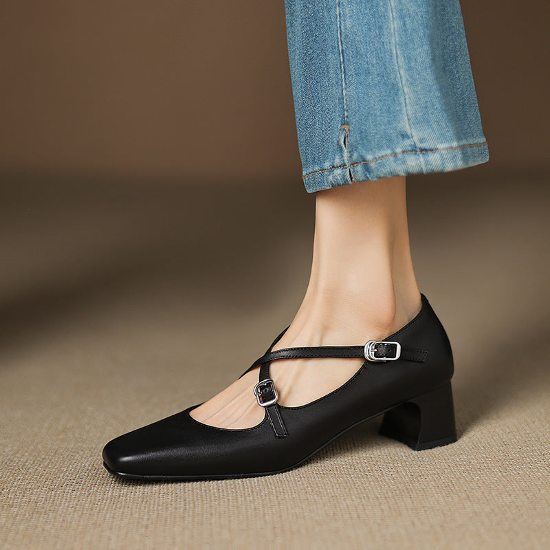 Luma Genuine Leather Heels