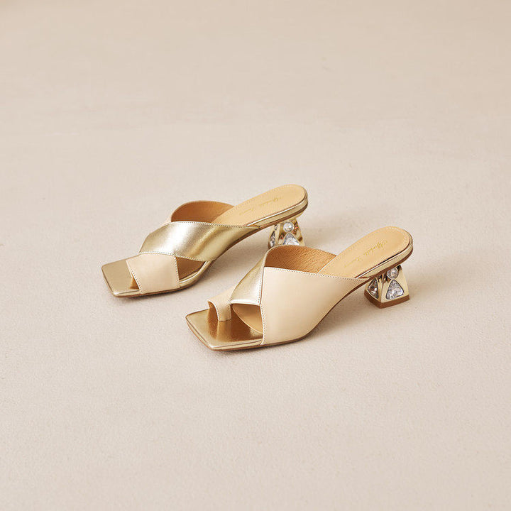Opaline Genuine Leather Heels