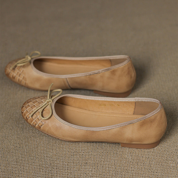 Vara Genuine Leather Flats