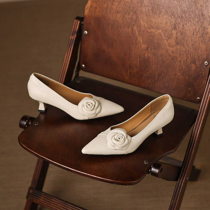 Arisa Genuine Leather Heels