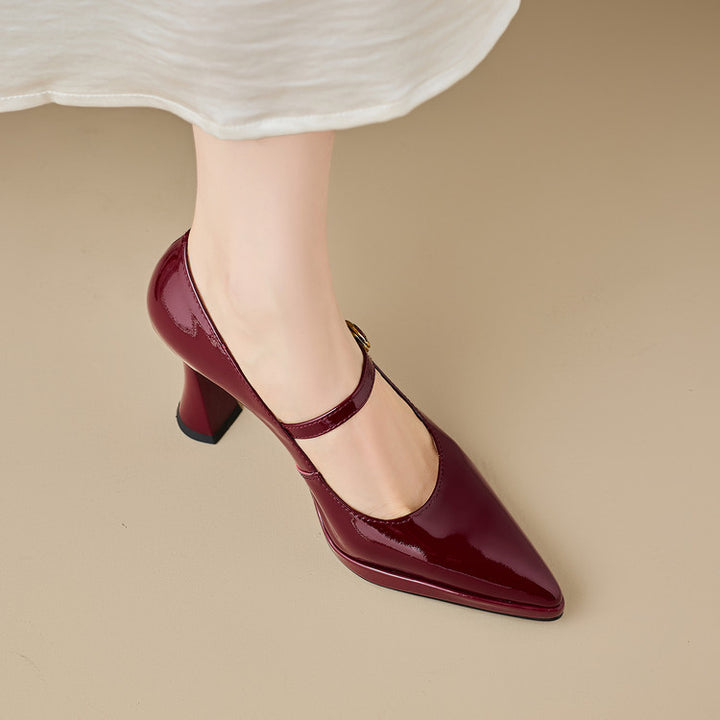 Grazia Genuine Leather Heels