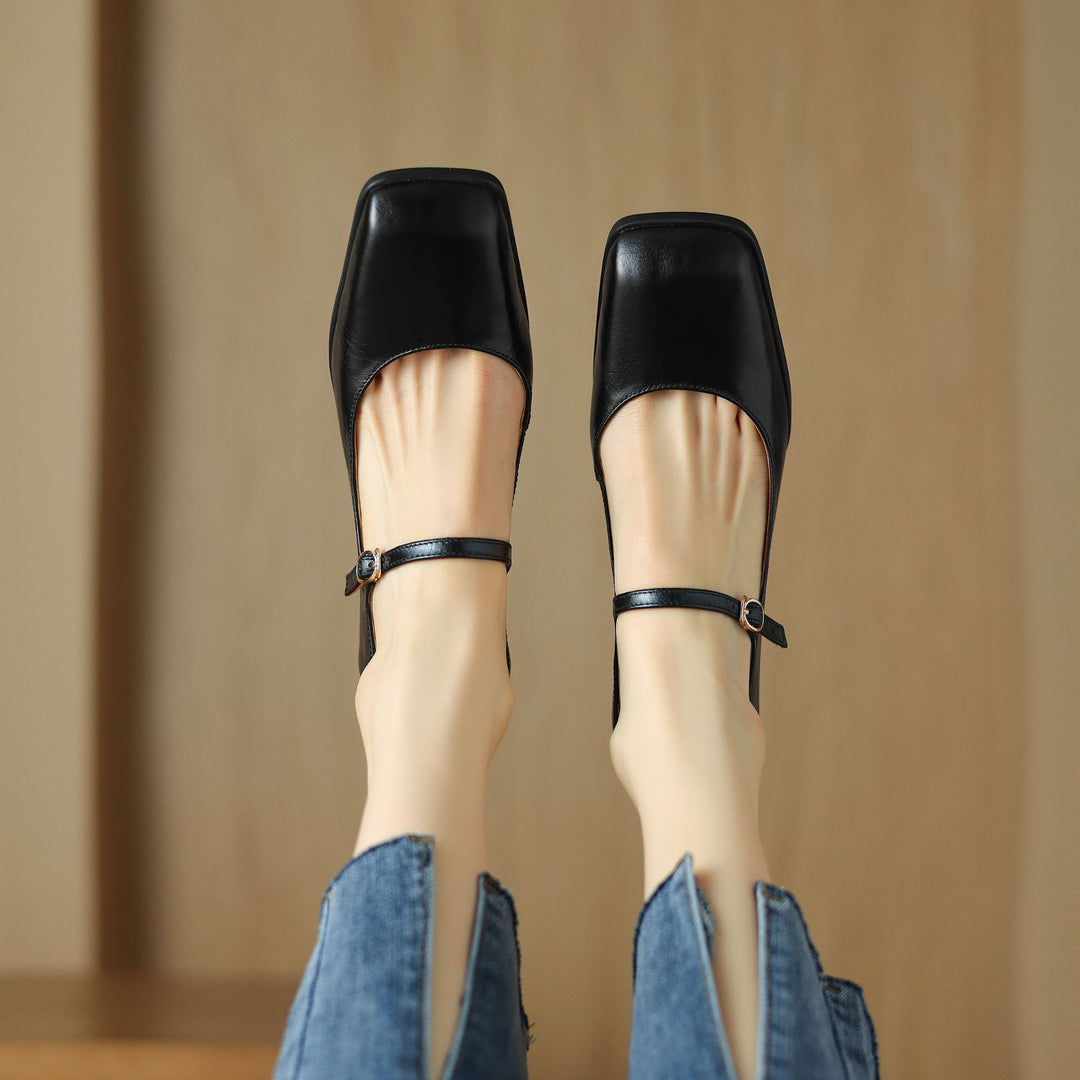 Roselle Genuine Leather Heels