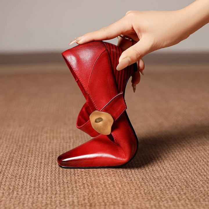 Alysa Genuine Leather Heels