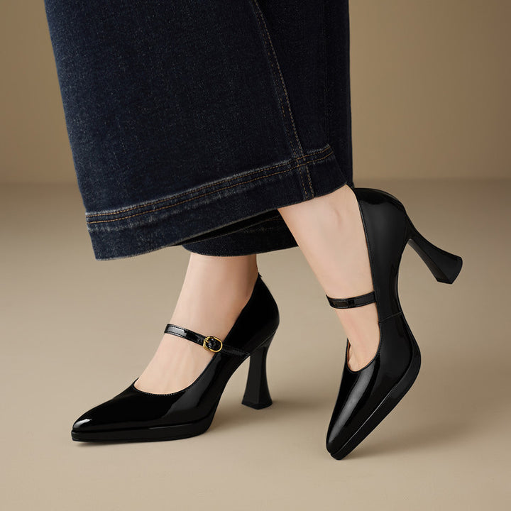 Grazia Genuine Leather Heels