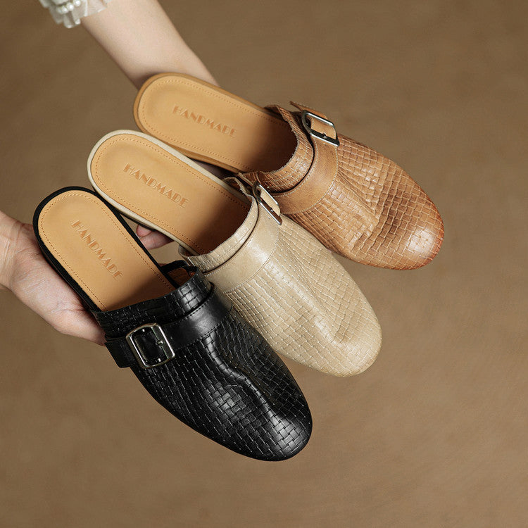 Malena Genuine Leather Mules