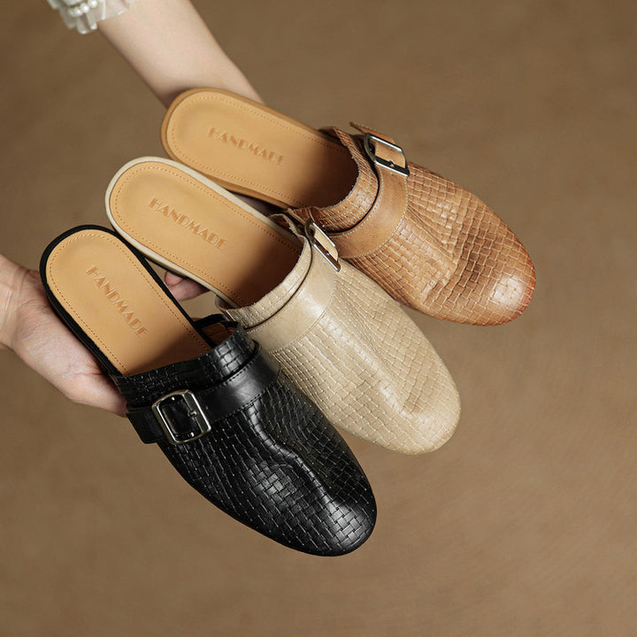 Malena Genuine Leather Mules