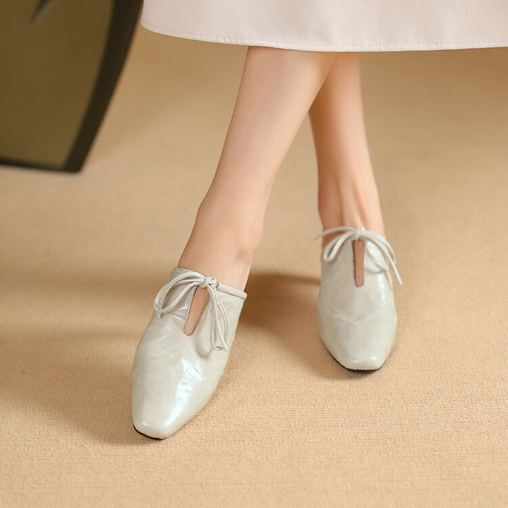 Vionetta Genuine Leather Mules
