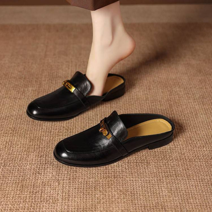 Fiorella Genuine Leather Mules