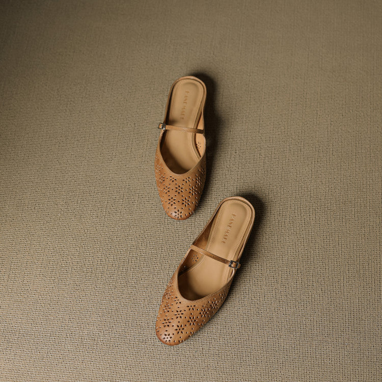 Alina Genuine Leather Mules