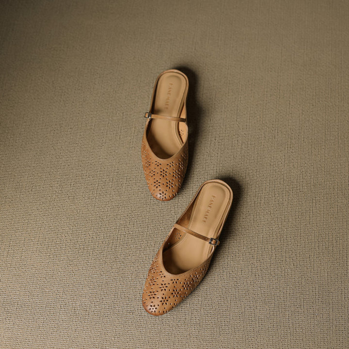 Alina Genuine Leather Mules