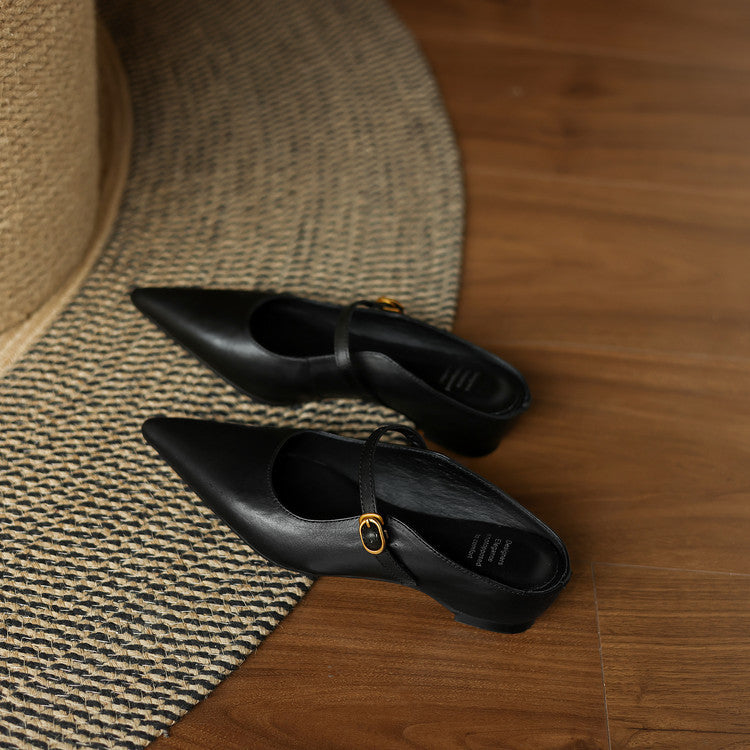 Liora Genuine Leather Mules