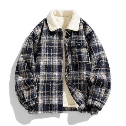 Leo Plaid Lambskin Jacket
