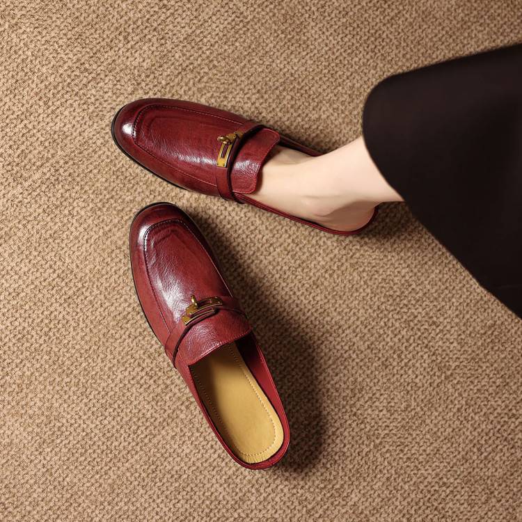 Fiorella Genuine Leather Mules