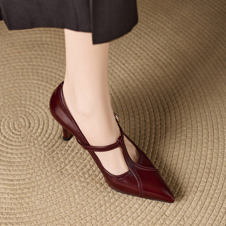 Carvelle Genuine Leather Heels