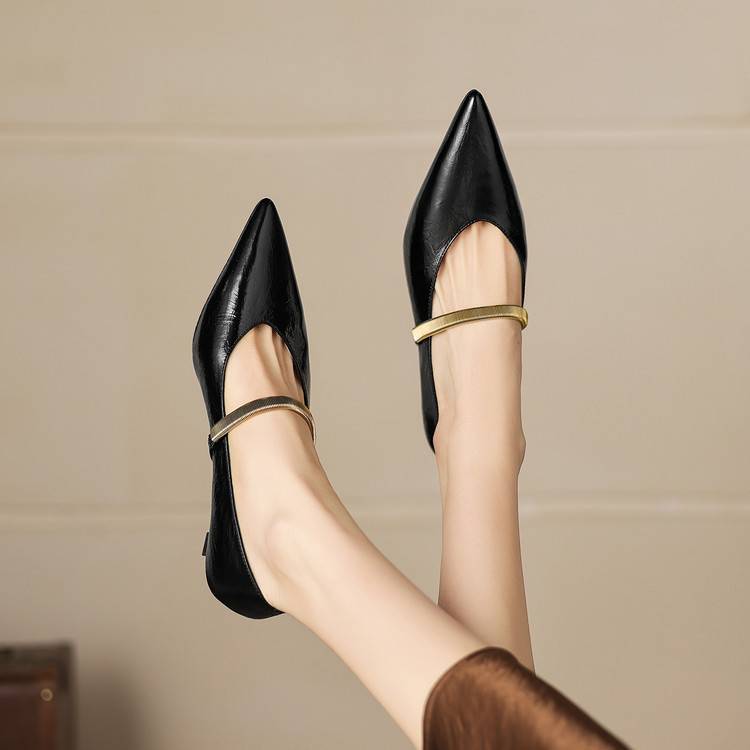 Norah Genuine Leather Heels