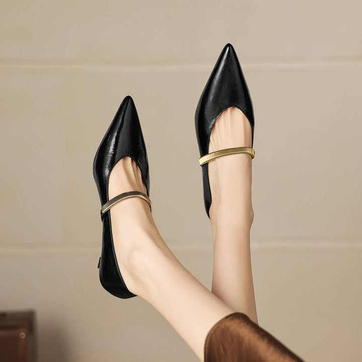 Norah Genuine Leather Heels