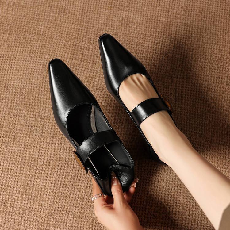 Alysa Genuine Leather Heels
