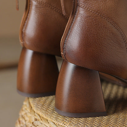 Calisse Genuine Leather Boots