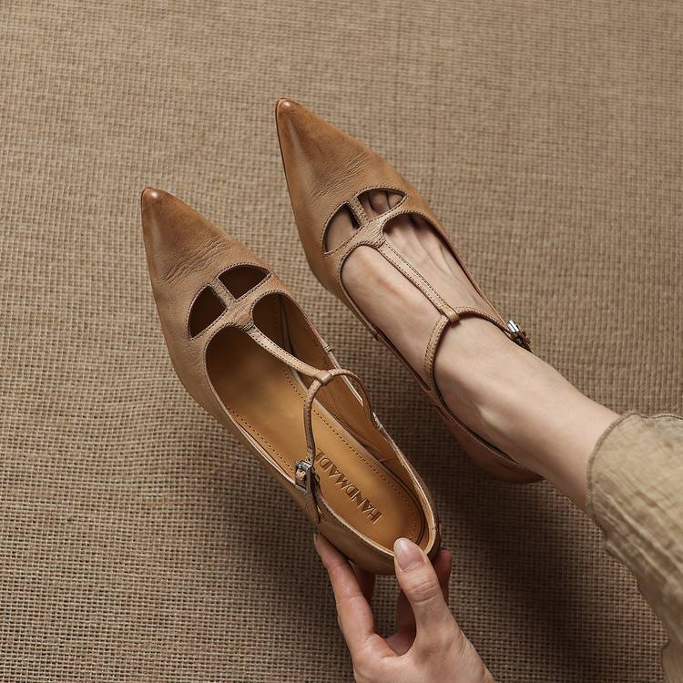 Lucia Genuine Leather Heels