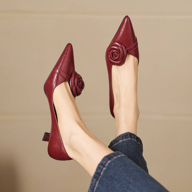 Arisa Genuine Leather Heels