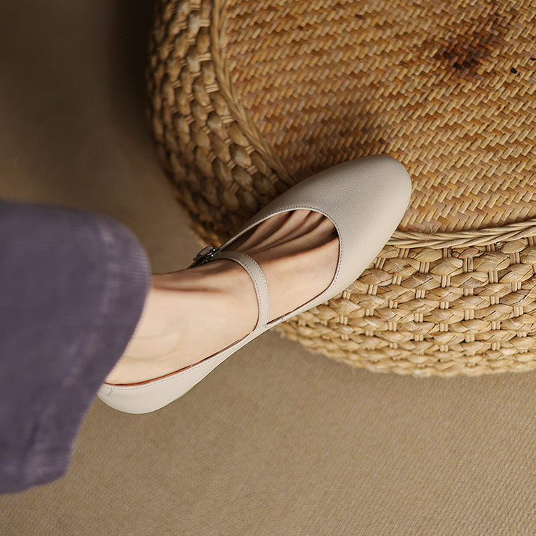 Arelis Genuine Leather Heels
