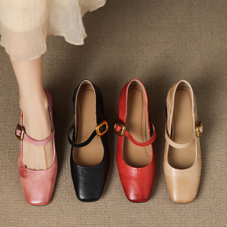 Luna Genuine Leather Heels