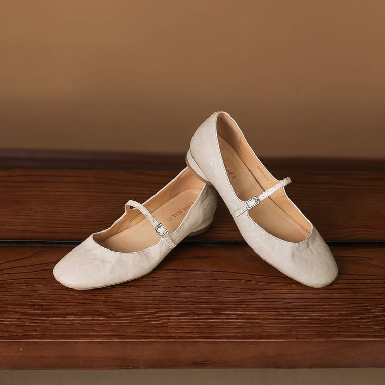 Rose Genuine Leather Flats