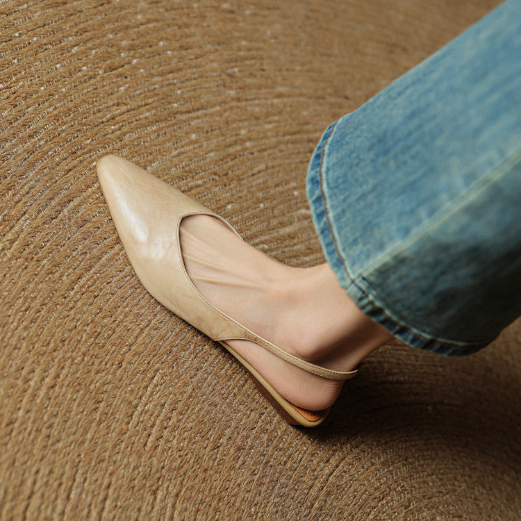 Leira Genuine Leather Mules