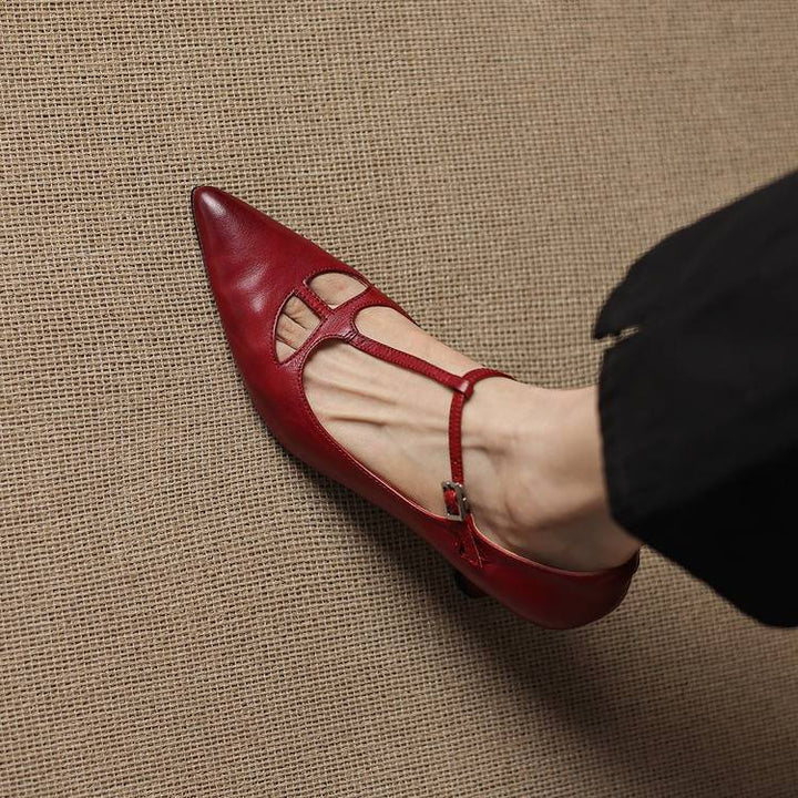 Lucia Genuine Leather Heels