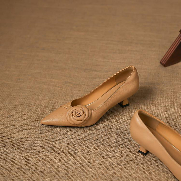 Arisa Genuine Leather Heels