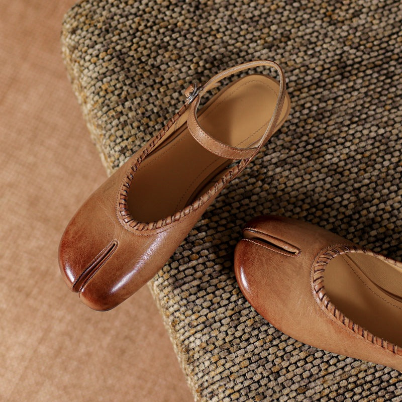 Carmela Genuine Leather Flats