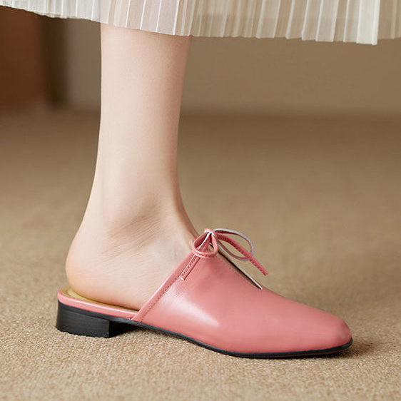 Rosalia Genuine Leather Mules