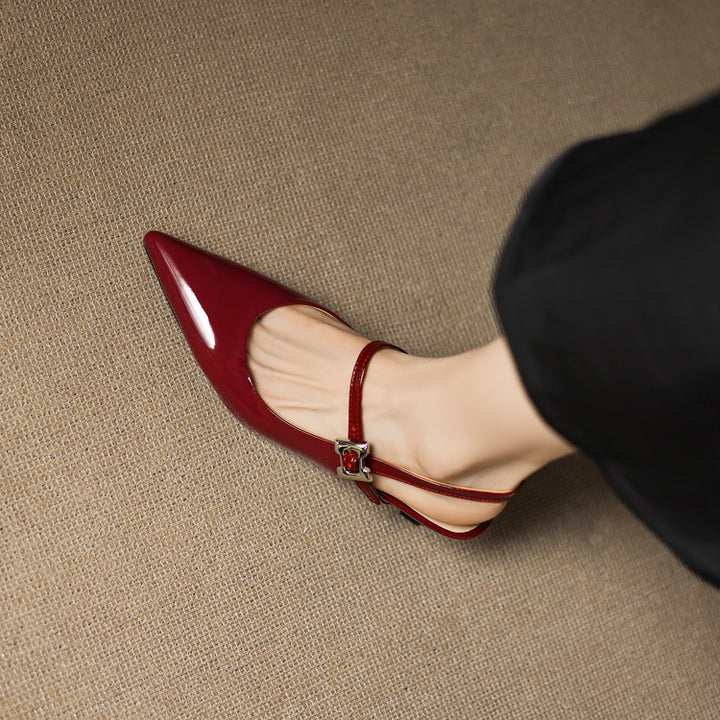 Elle Genuine Leather Heels