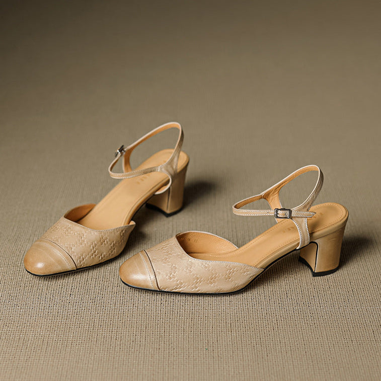 Savira Genuine Leather Heels