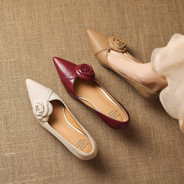 Arisa Genuine Leather Heels