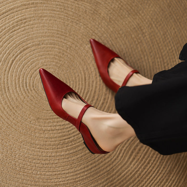 Liora Genuine Leather Mules