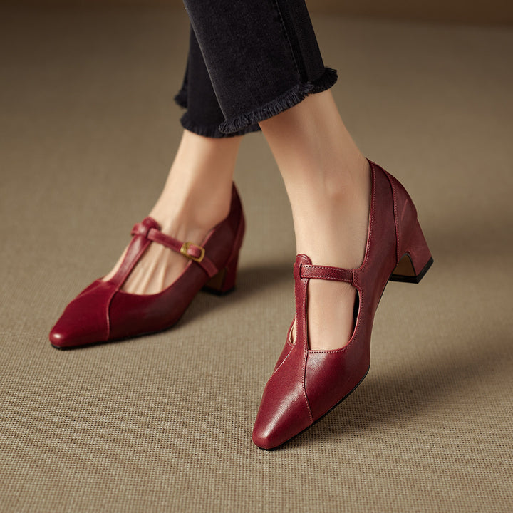 Veloria Genuine Leather Heels