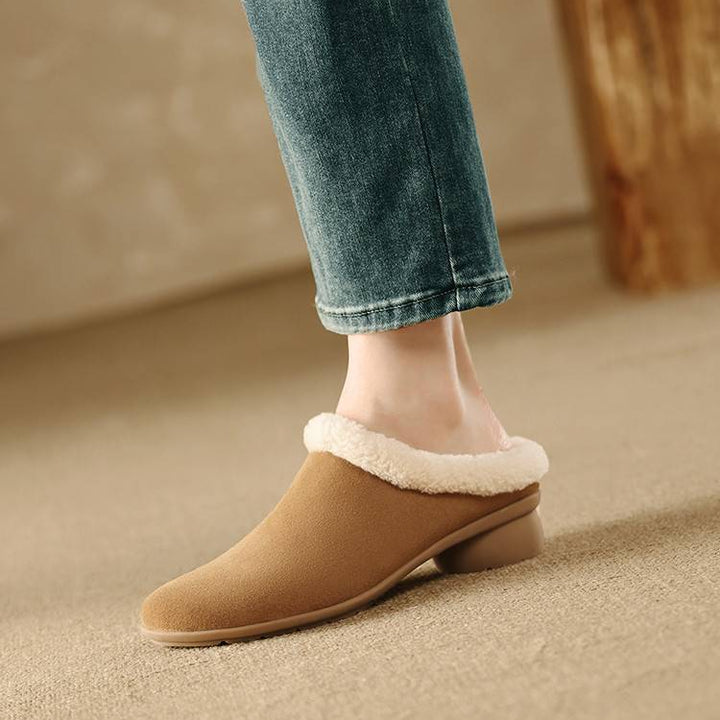 Ruelle Fleece-Lined Mules