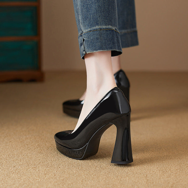 Thea Genuine Leather Heels